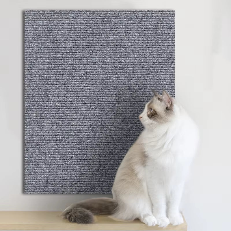 Self-Adhesive Cat Scratching Mat Trimmable Cat Carpet Cat Scratching Carpet Corner Wall Cat DIY Scratch Sofa Furniture Protector