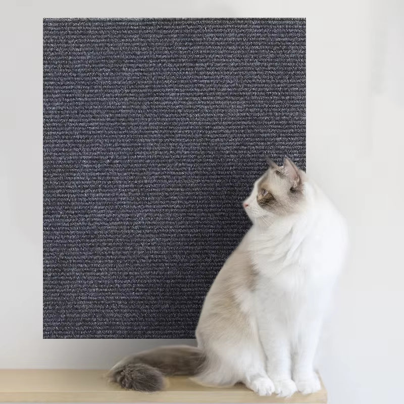 Self-Adhesive Cat Scratching Mat Trimmable Cat Carpet Cat Scratching Carpet Corner Wall Cat DIY Scratch Sofa Furniture Protector