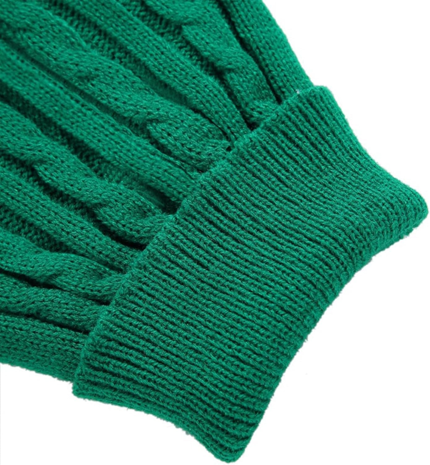 Small Dog Sweaters Knitted Pet Cat Warm Dog Sweatshirt Winter Clothes Kitten Puppy Sweater (Xx-Small, Green)